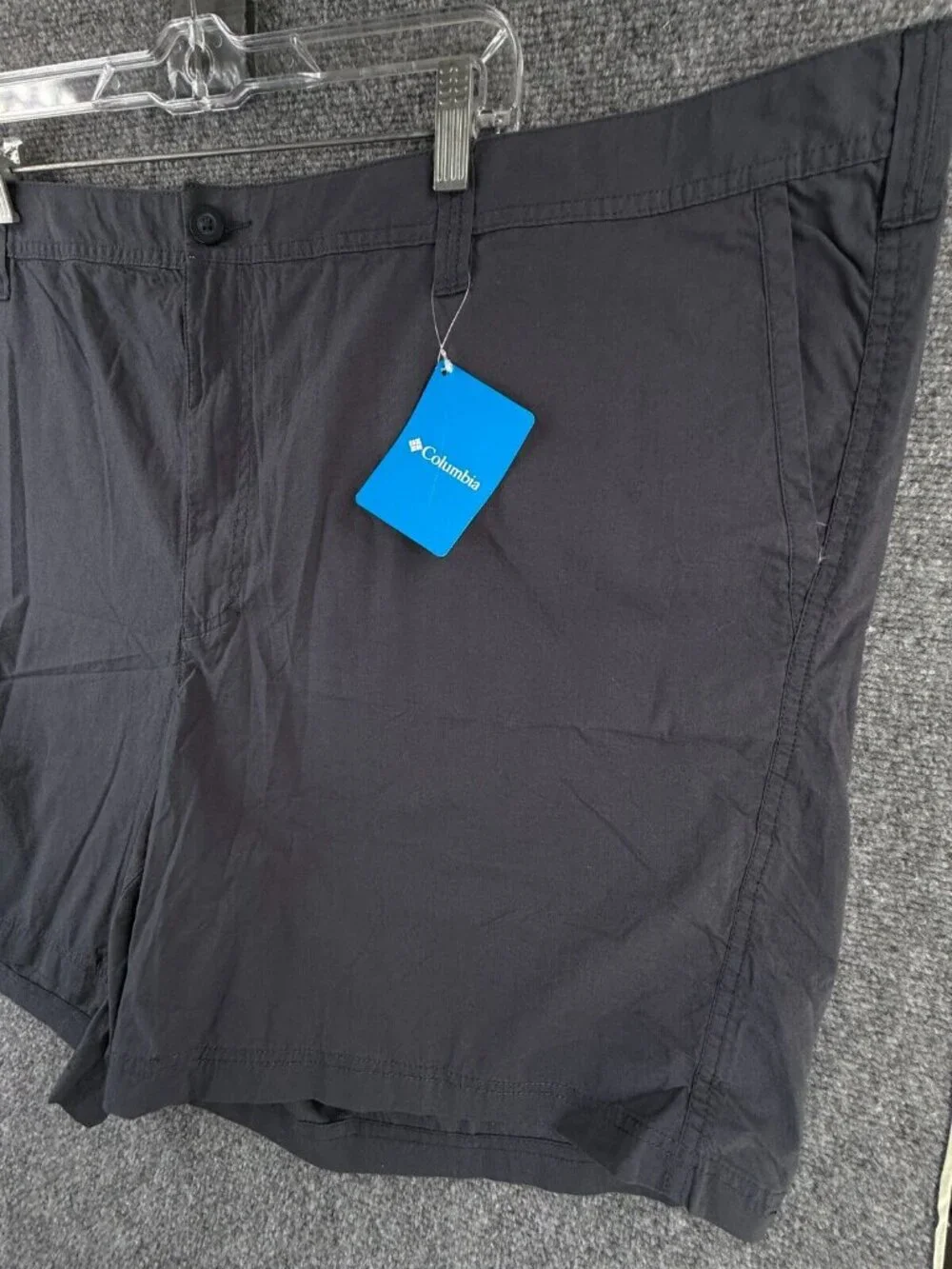 NWT Columbia Men Chino Hiking Shorts Size 52 Gray Cotton Lightweight Outdoors